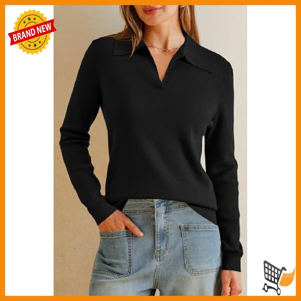 Wool Blend Collared Pullover Sweater Business Cas… - image 3